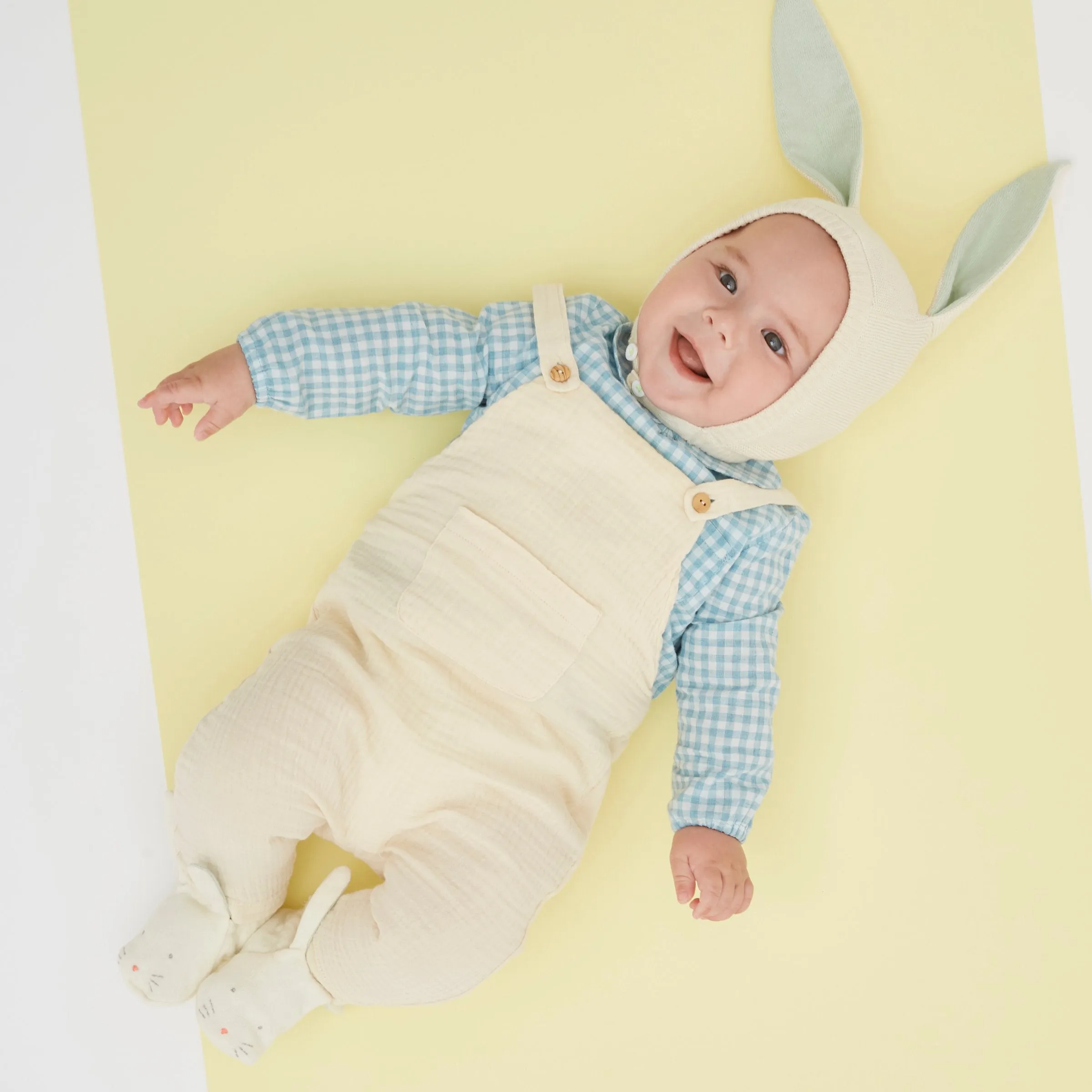 Mint Bunny Baby Booties