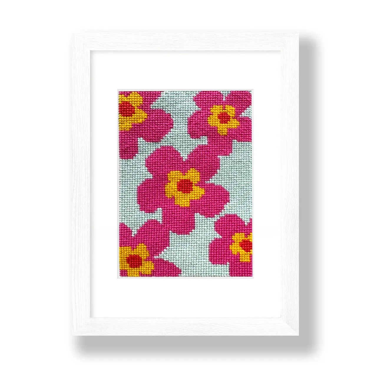 Mod Flowers Beginner Needlepoint Kit