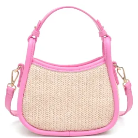 Modern Straw Aimee Crossbody Bag – Chic & Versatile