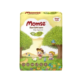 MOMSE BABY DIAPERS XXL-6 TRAINEE ABOVE 15 KG 60PCS