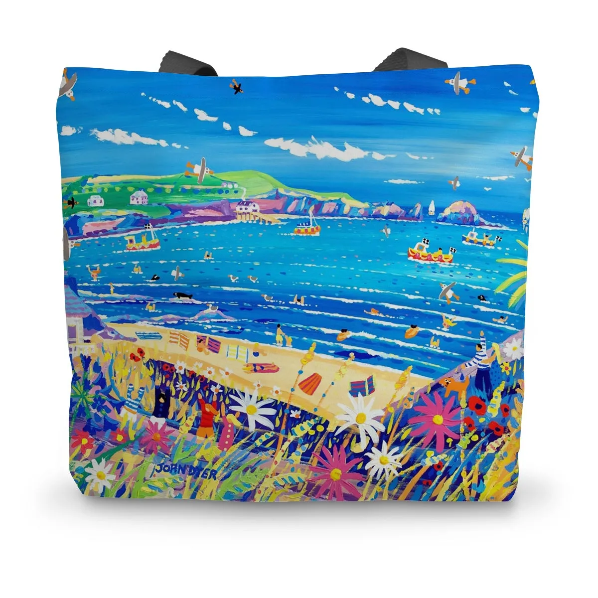 Mother Ivey's Bay Cornwall by John Dyer Canvas Tote Bag