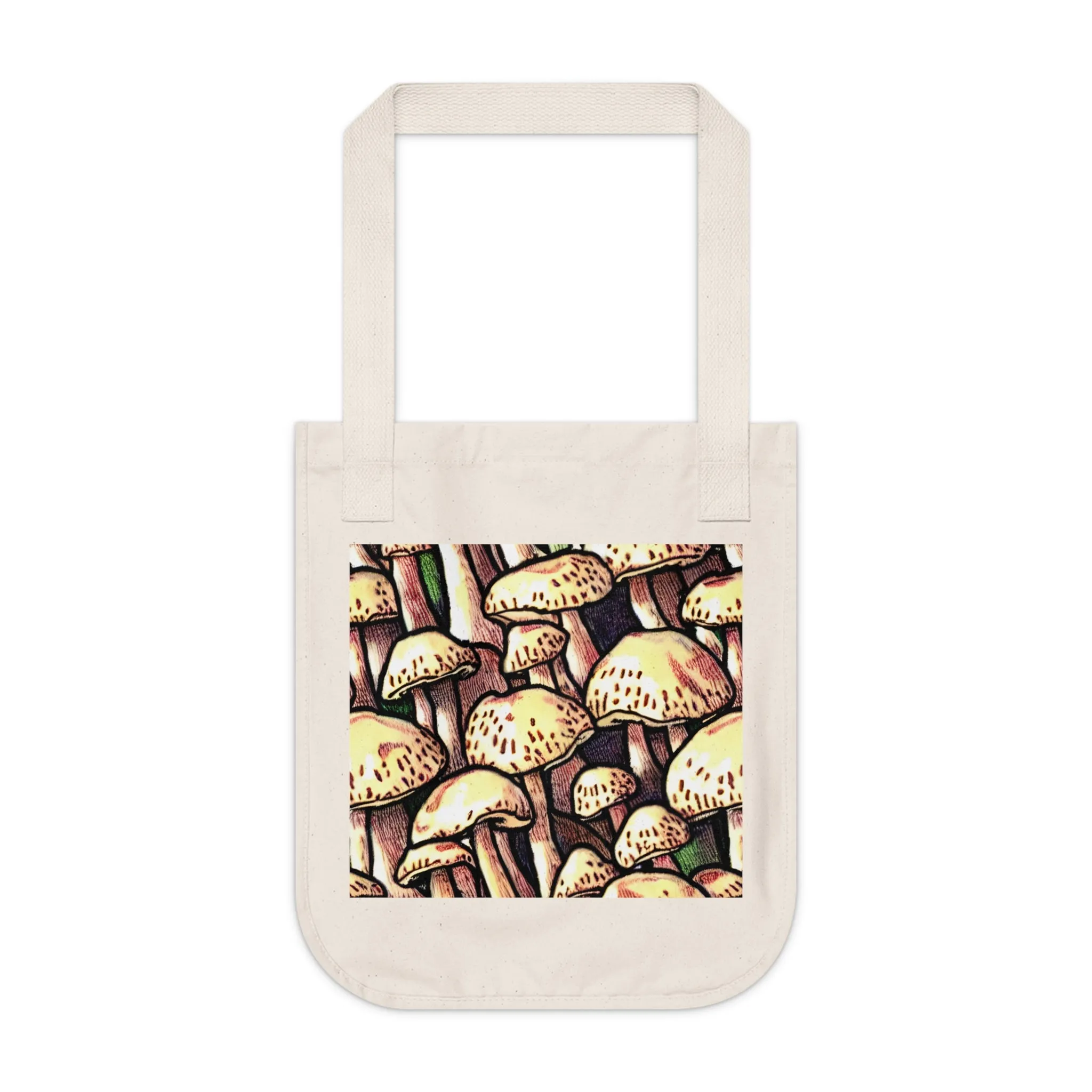 Mushroom Organic Canvas Tote Bag