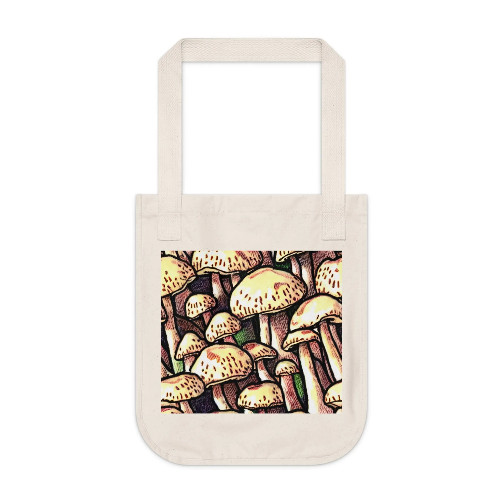 Mushroom Organic Canvas Tote Bag