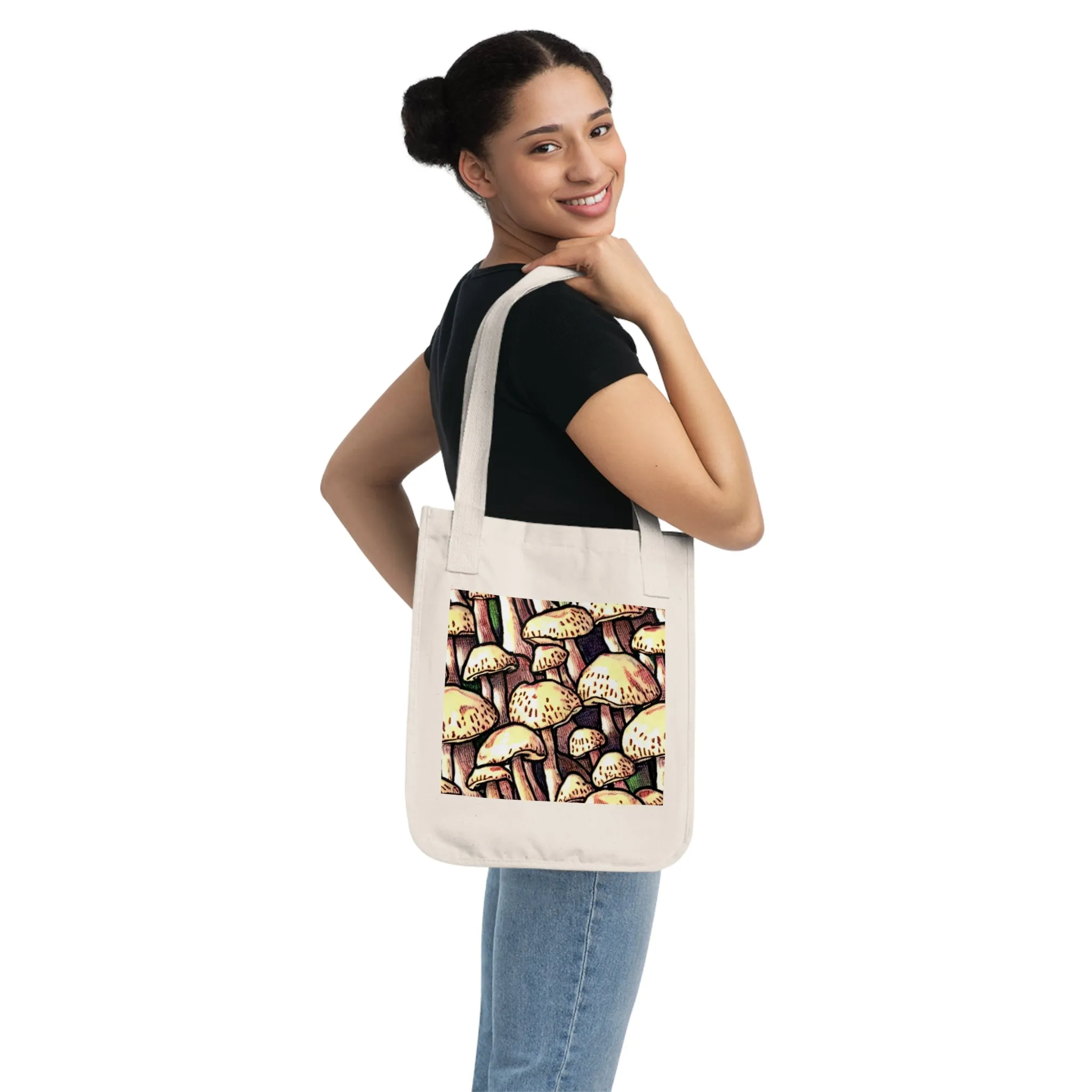 Mushroom Organic Canvas Tote Bag