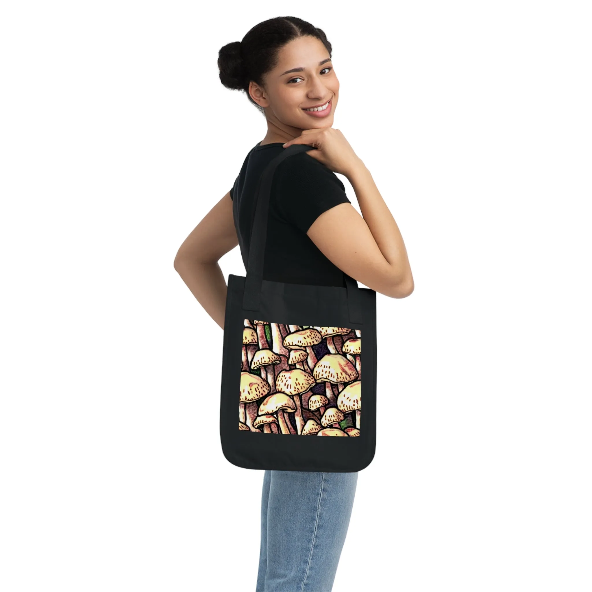 Mushroom Organic Canvas Tote Bag