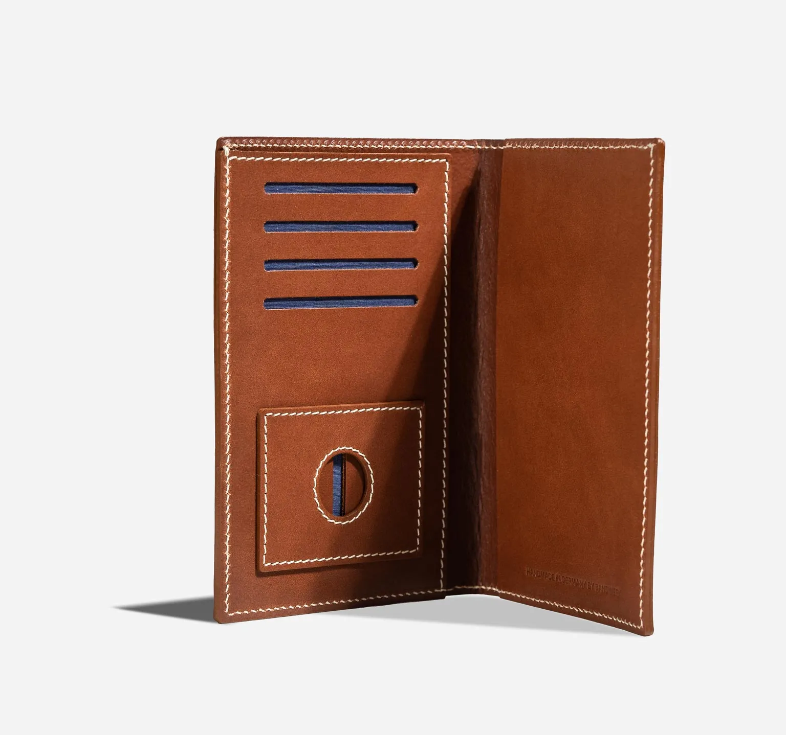 Nappa | Light Brown Contrast Seam | Passport Cover