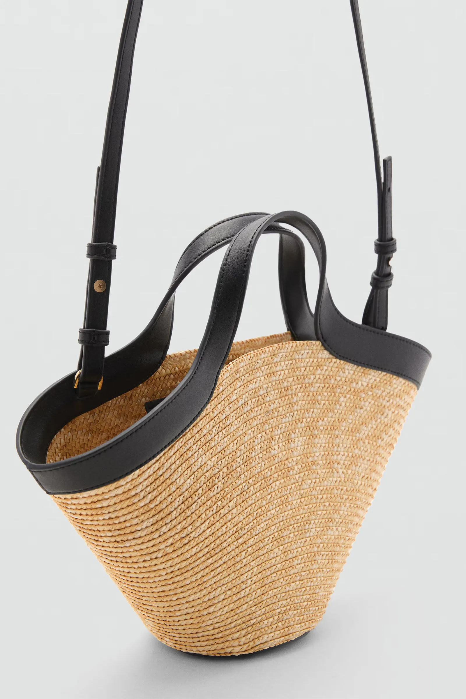 Natural Fibre Basket Bag, Small