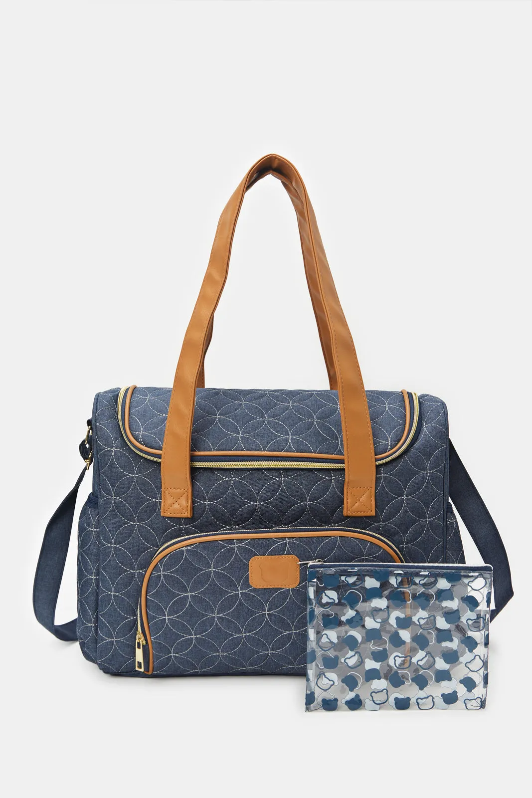 Navy Diaper Shoulder Bag