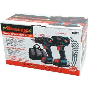 Neilsen CT3142 Cordless Drill And Driver Kit - 18v