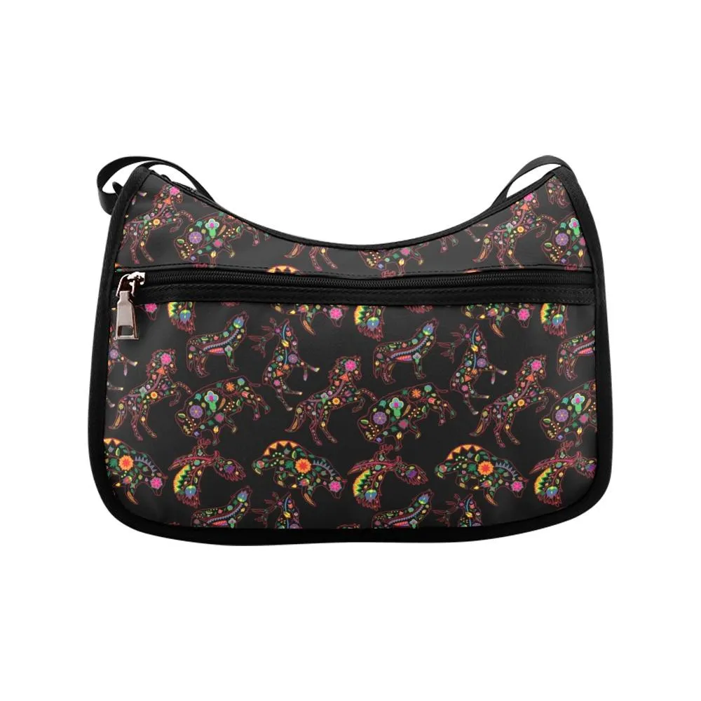 Neon Floral Animals Crossbody Bags