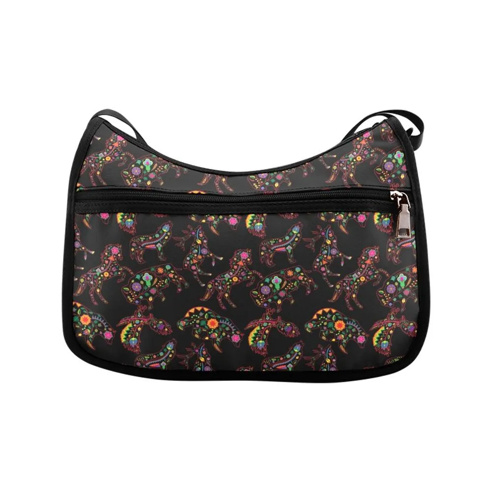 Neon Floral Animals Crossbody Bags