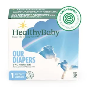 New - HealthyBaby Diapers - Size 1 - 70ct