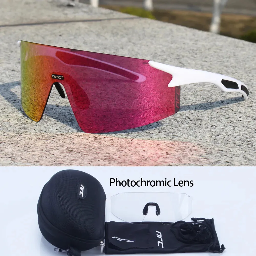 NRC Brand Cycling Sunglasses UV400 TR90 Sports Bicycle Glasses MTB Mountain Bike Fishing Hiking Riding Eyewear for Men Women