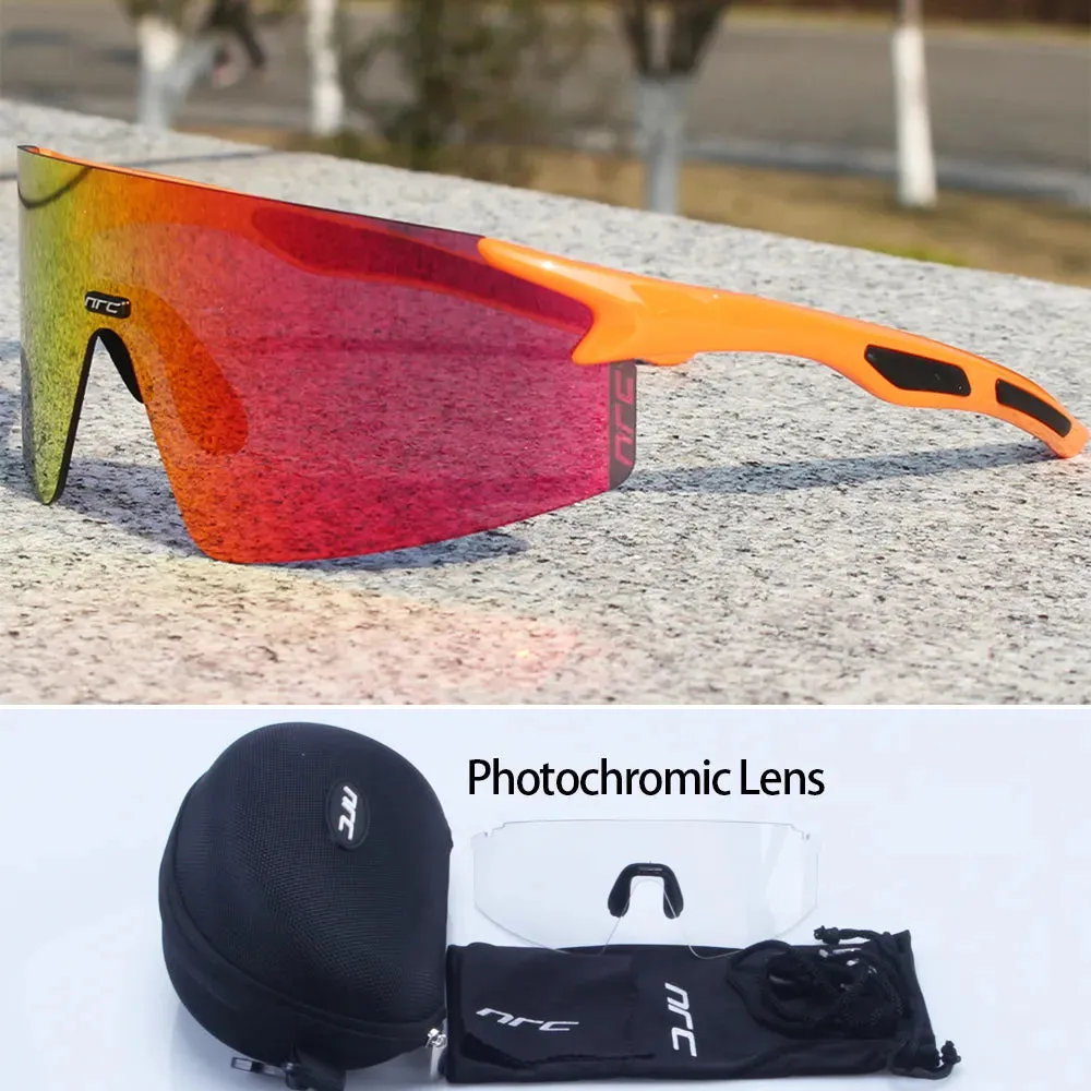 NRC Brand Cycling Sunglasses UV400 TR90 Sports Bicycle Glasses MTB Mountain Bike Fishing Hiking Riding Eyewear for Men Women