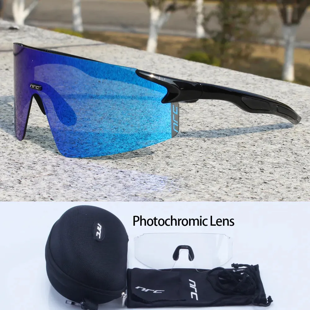 NRC Brand Cycling Sunglasses UV400 TR90 Sports Bicycle Glasses MTB Mountain Bike Fishing Hiking Riding Eyewear for Men Women