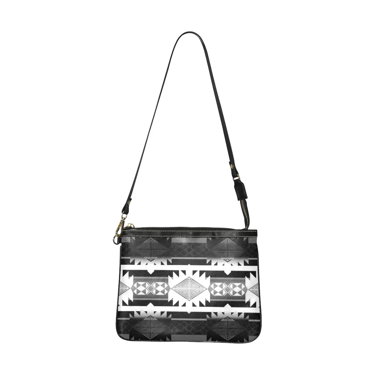 Okotoks Black and White Small Shoulder Bag