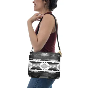 Okotoks Black and White Small Shoulder Bag