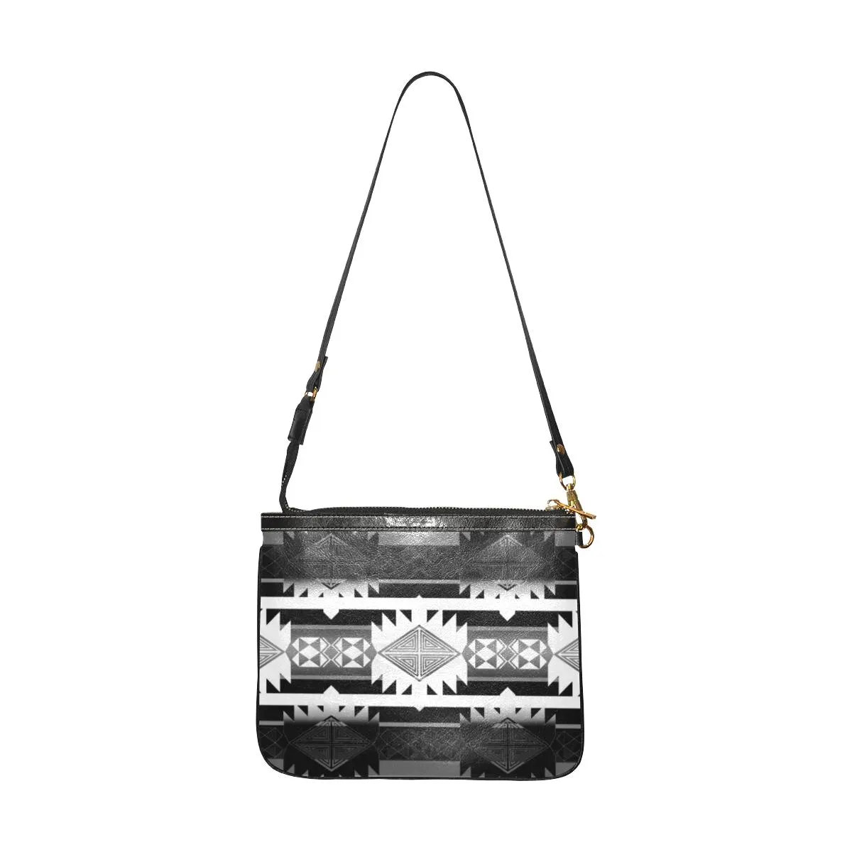 Okotoks Black and White Small Shoulder Bag