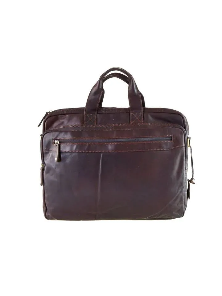 Oran Leather Satchel Vince Business Bag