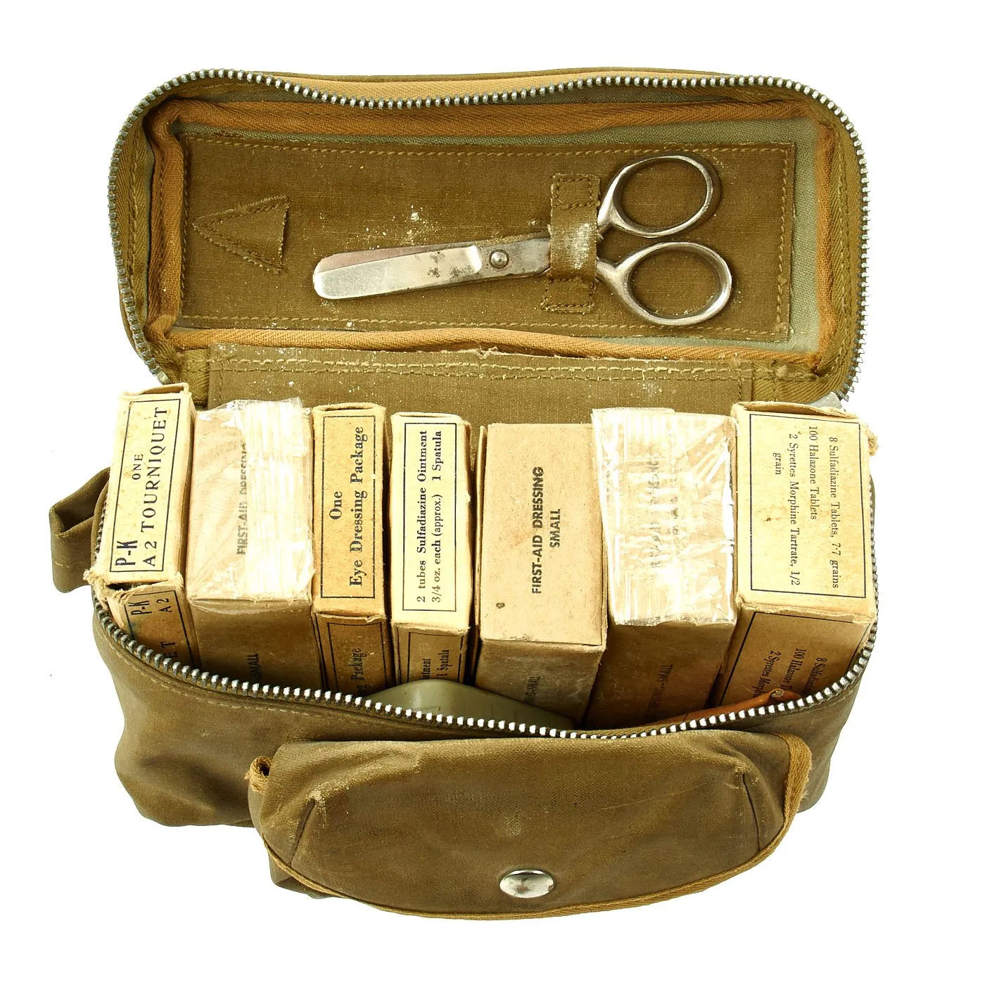 Original U.S. WWII Aeronautic First Aid Kit for B-17 & B-24 Bombers and C-47 Skytrain