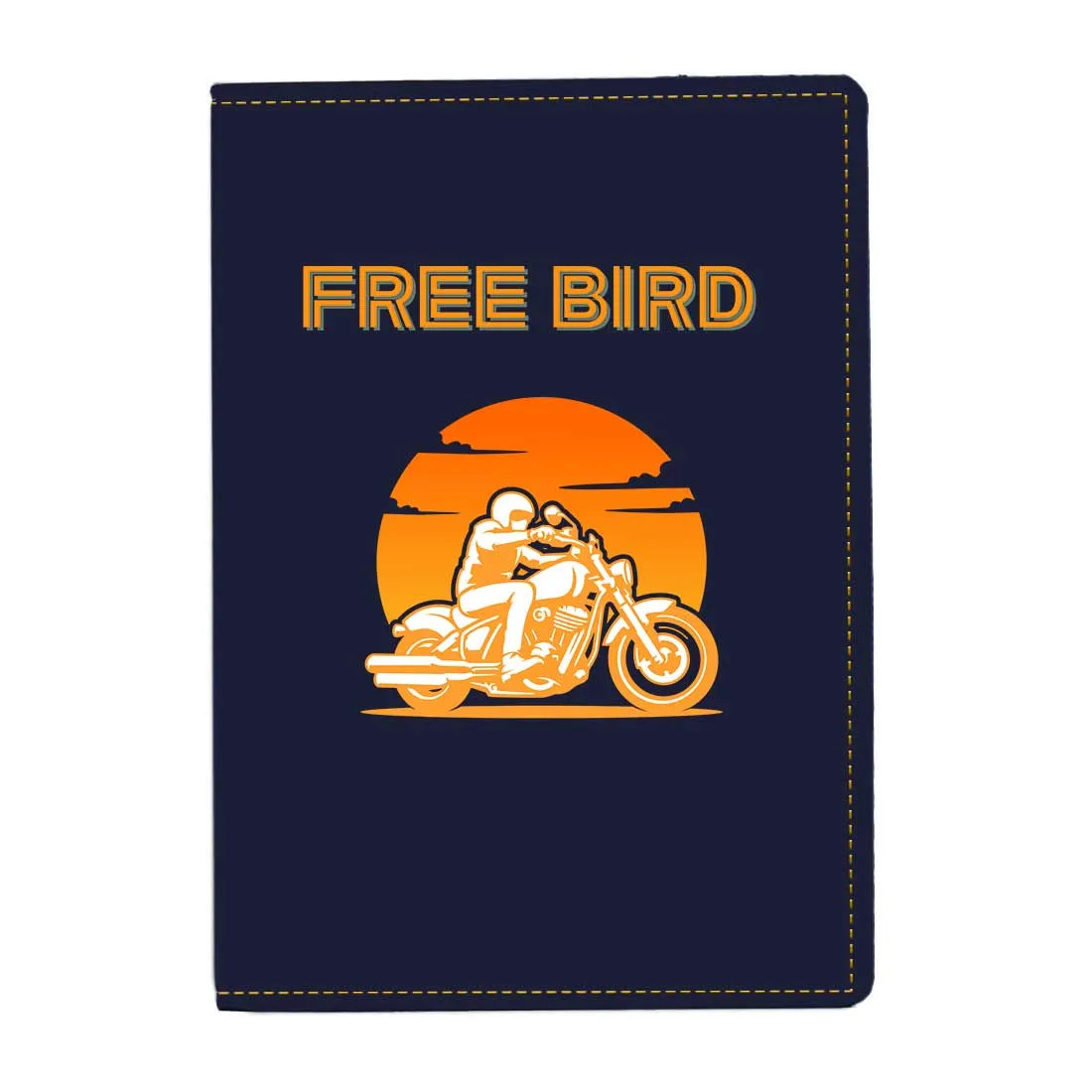 Passport Cover for Men Vegan Leather Custom Cases for Passports - Free Bird