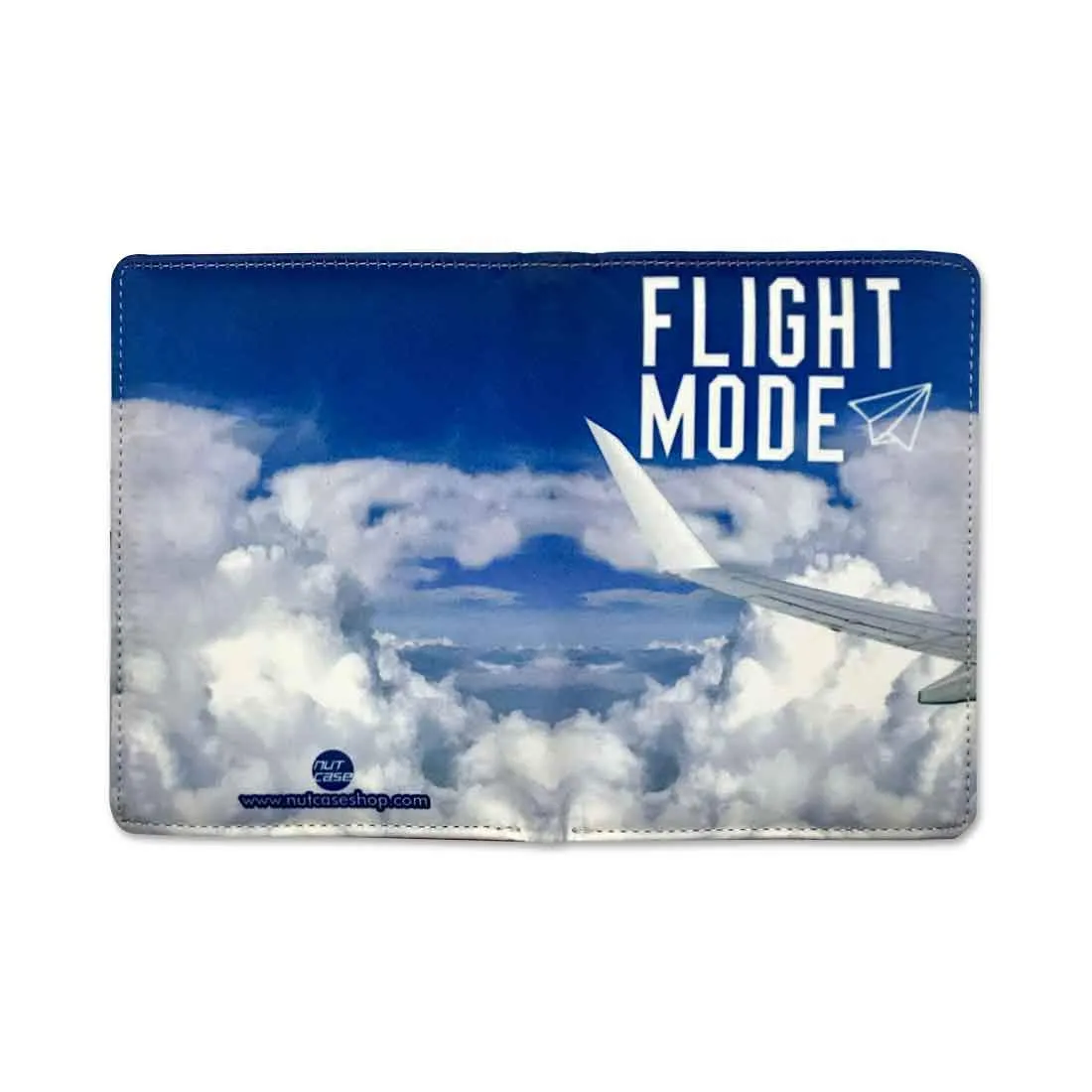 Passport Holder Leather Travel Wallet Organizer - Flight Mode