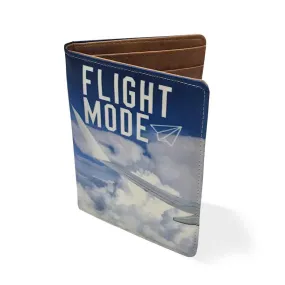 Passport Holder Leather Travel Wallet Organizer - Flight Mode