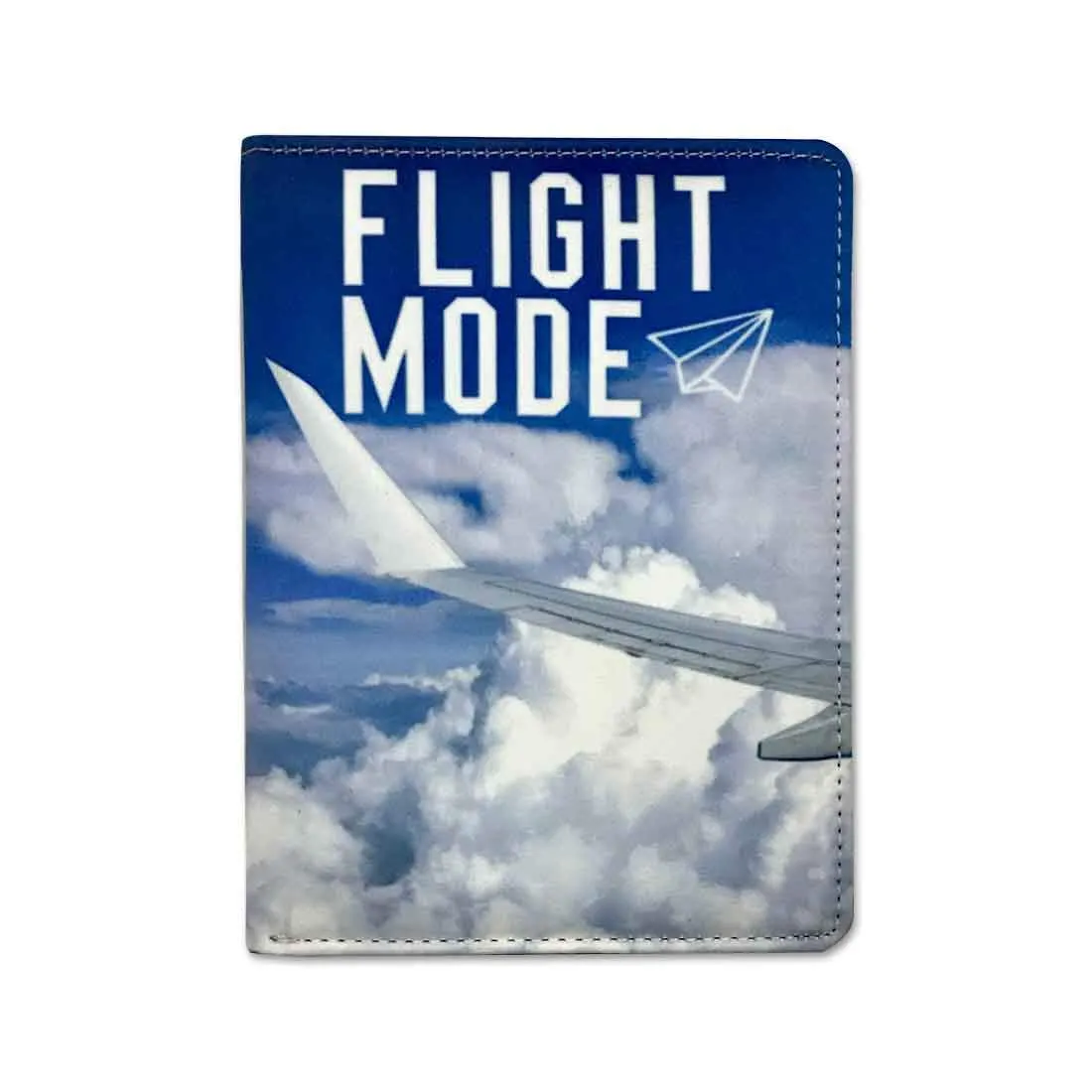 Passport Holder Leather Travel Wallet Organizer - Flight Mode