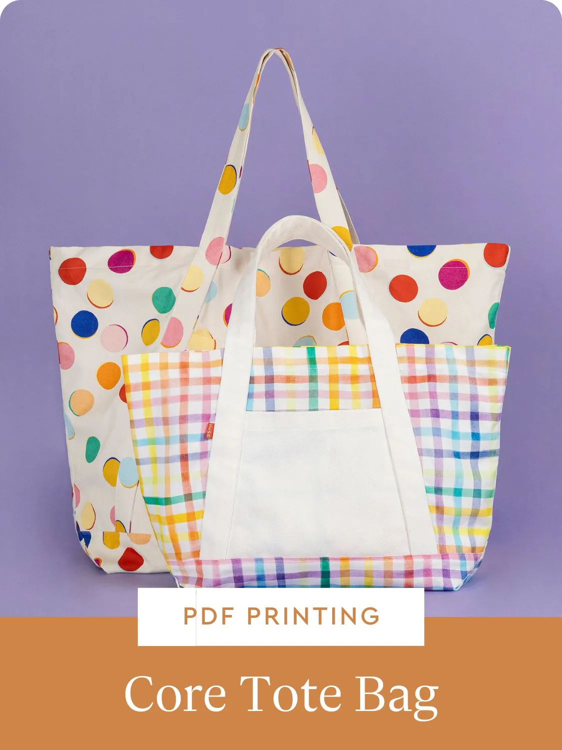 PDF Printing for Core Fabrics Tote Bag Fabric Kit