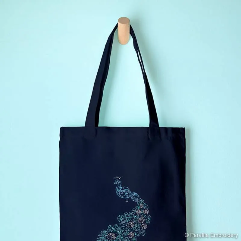 Peacock Tote Bag Kit