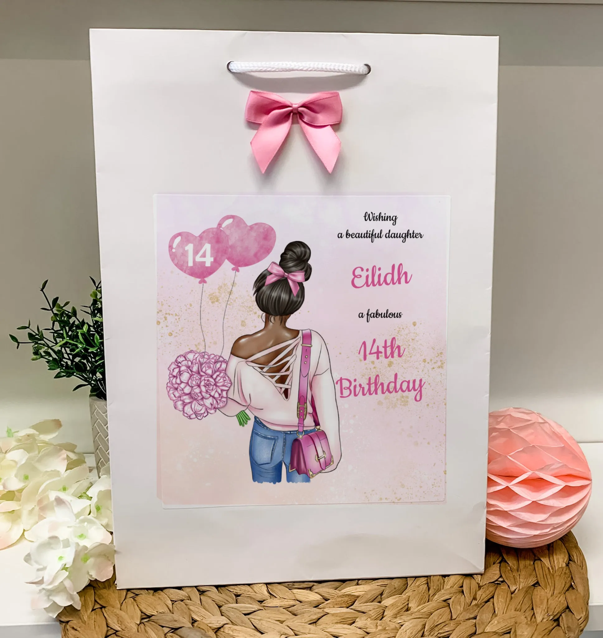 Personalised Birthday Gift Bag Girl Teenager