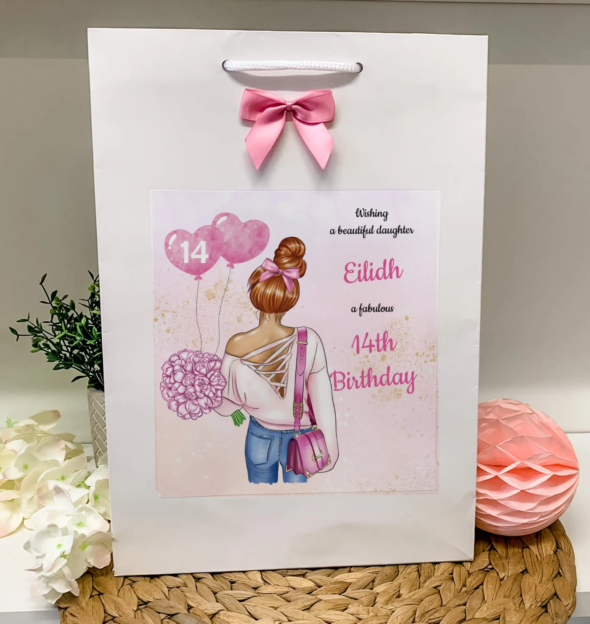 Personalised Birthday Gift Bag Girl Teenager