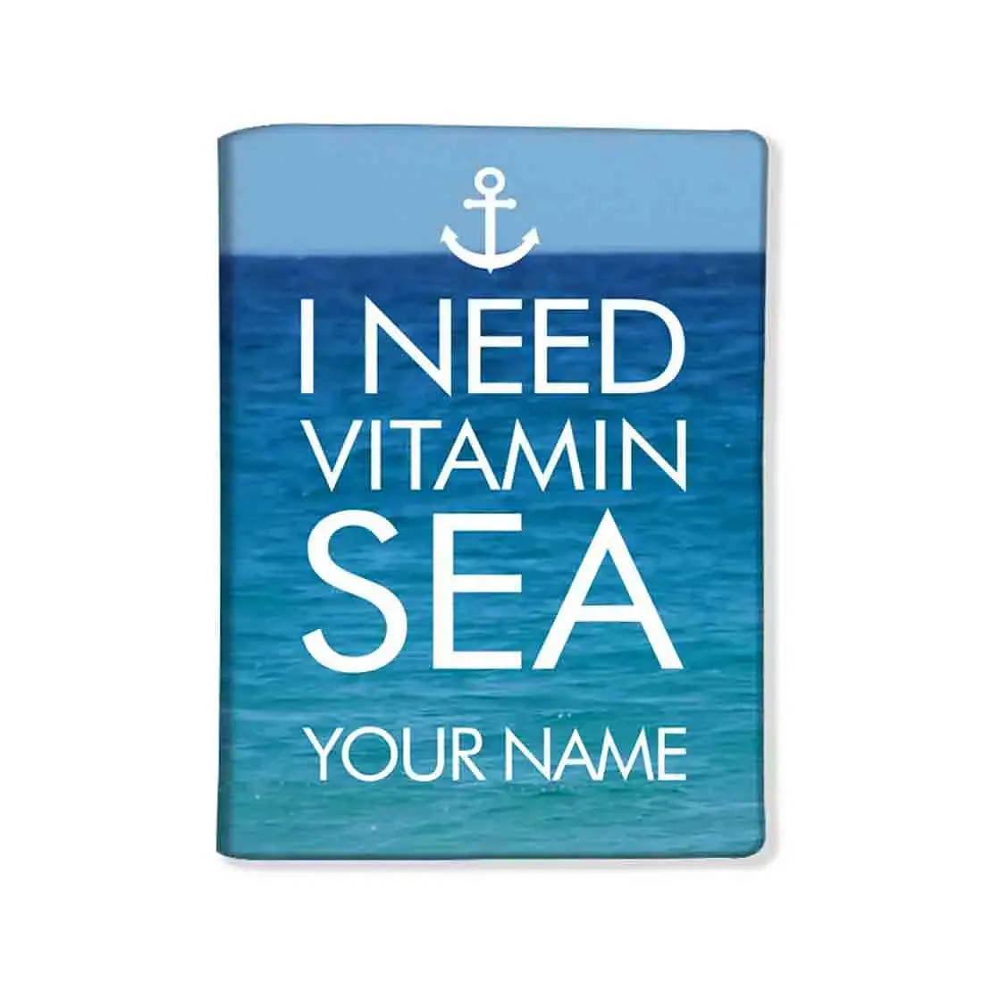 Personalized Passport Cover for Gift -  BEACH BUM - VITAMIN SEA