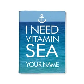 Personalized Passport Cover for Gift -  BEACH BUM - VITAMIN SEA