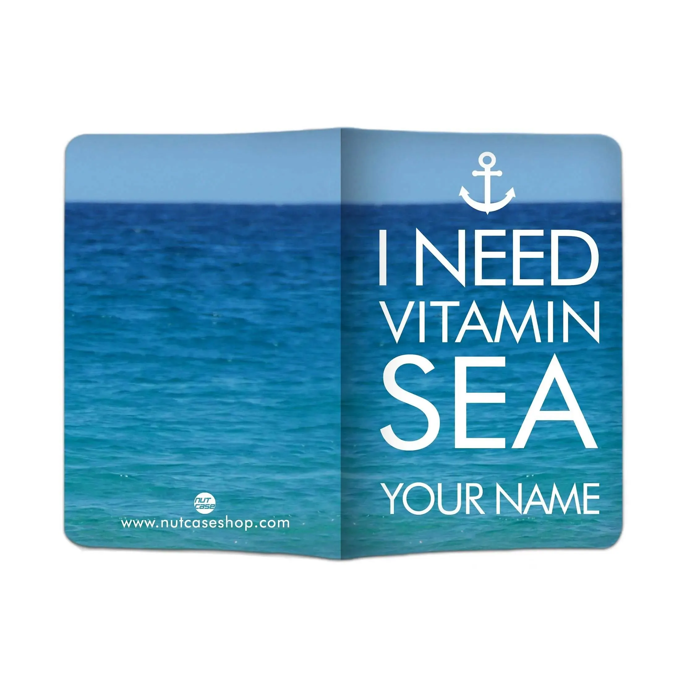 Personalized Passport Cover for Gift -  BEACH BUM - VITAMIN SEA