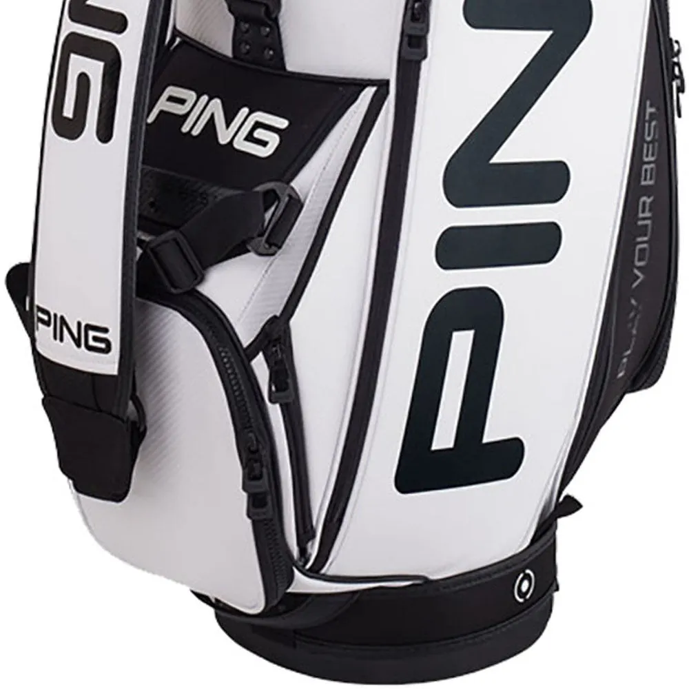 PING Tour Staff Cart Bag - White/Black