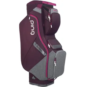 Ping Traverse Cart Bag - Garnet/Heathered Grey/Magenta