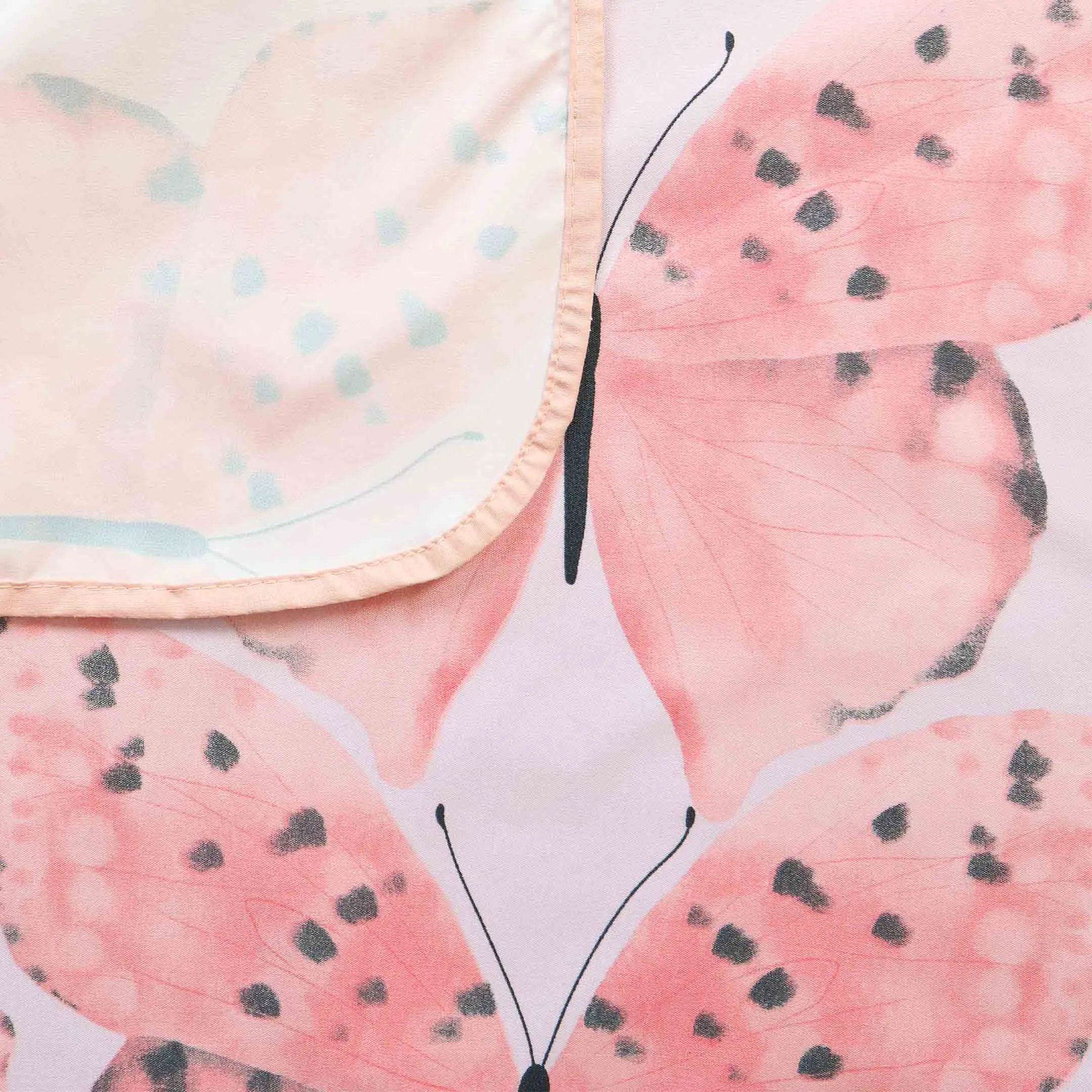 Pink Butterflies Baby Diaper Changing Sheet