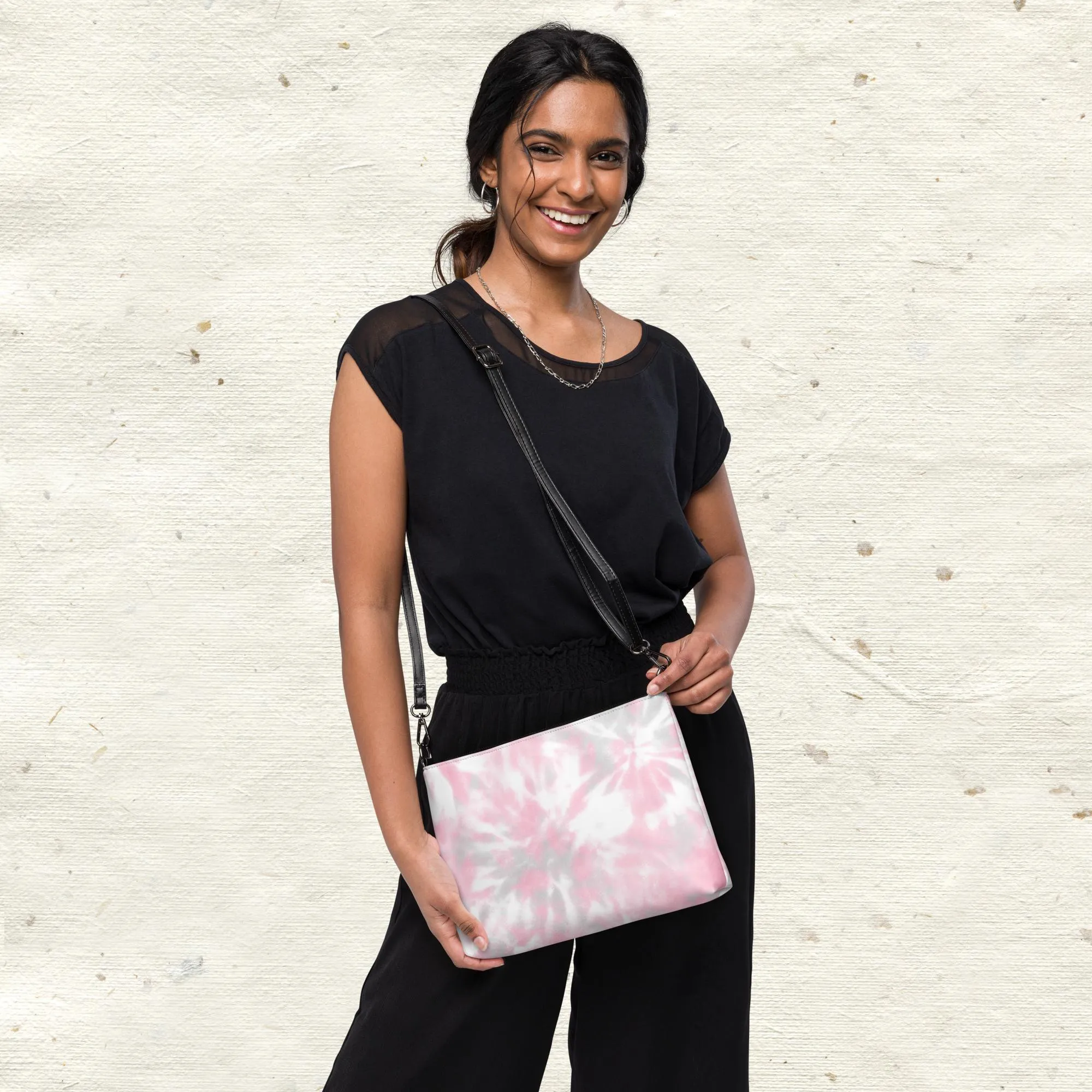 Pink Tie Dye Crossbody Bag