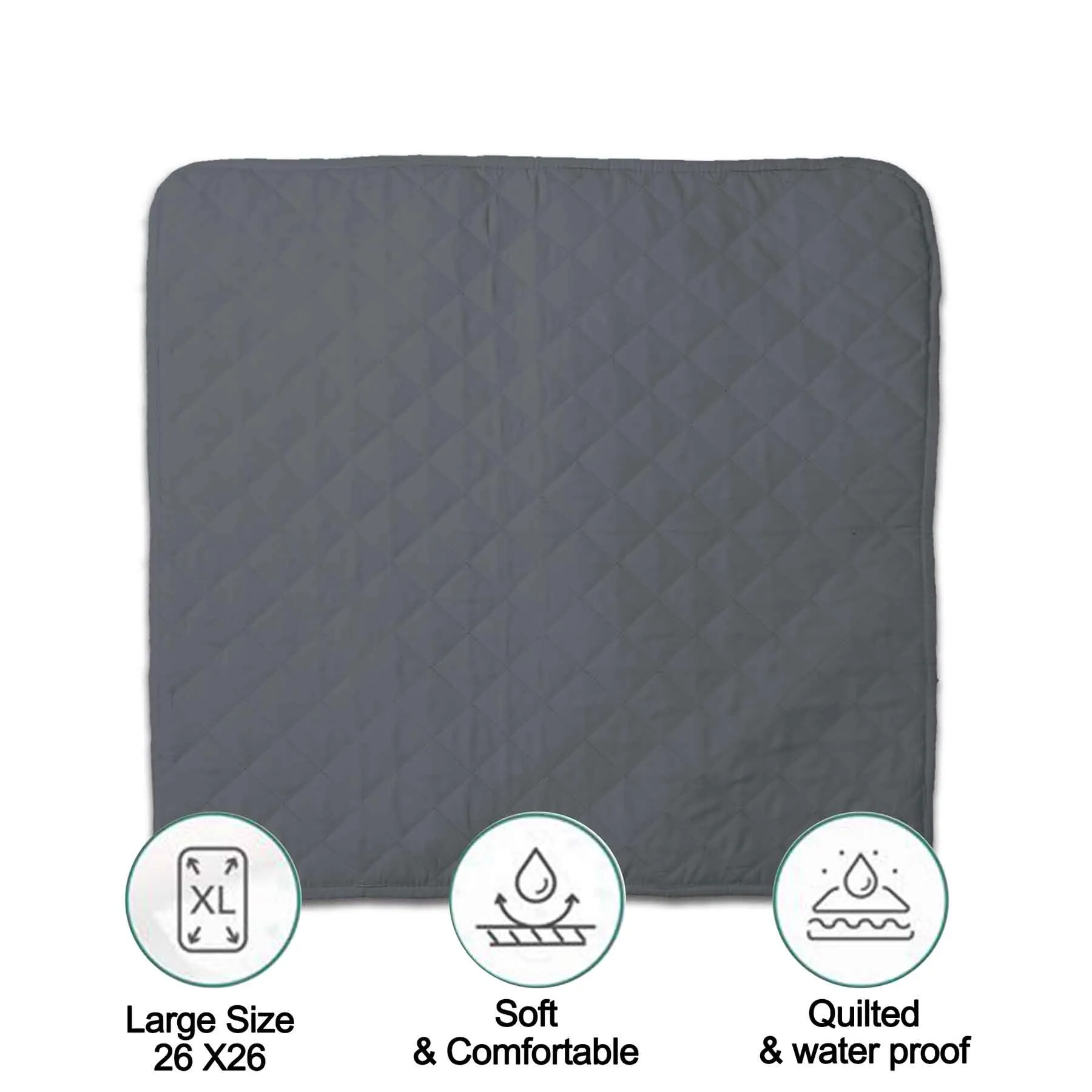 Plain Grey Baby Diaper Sheet