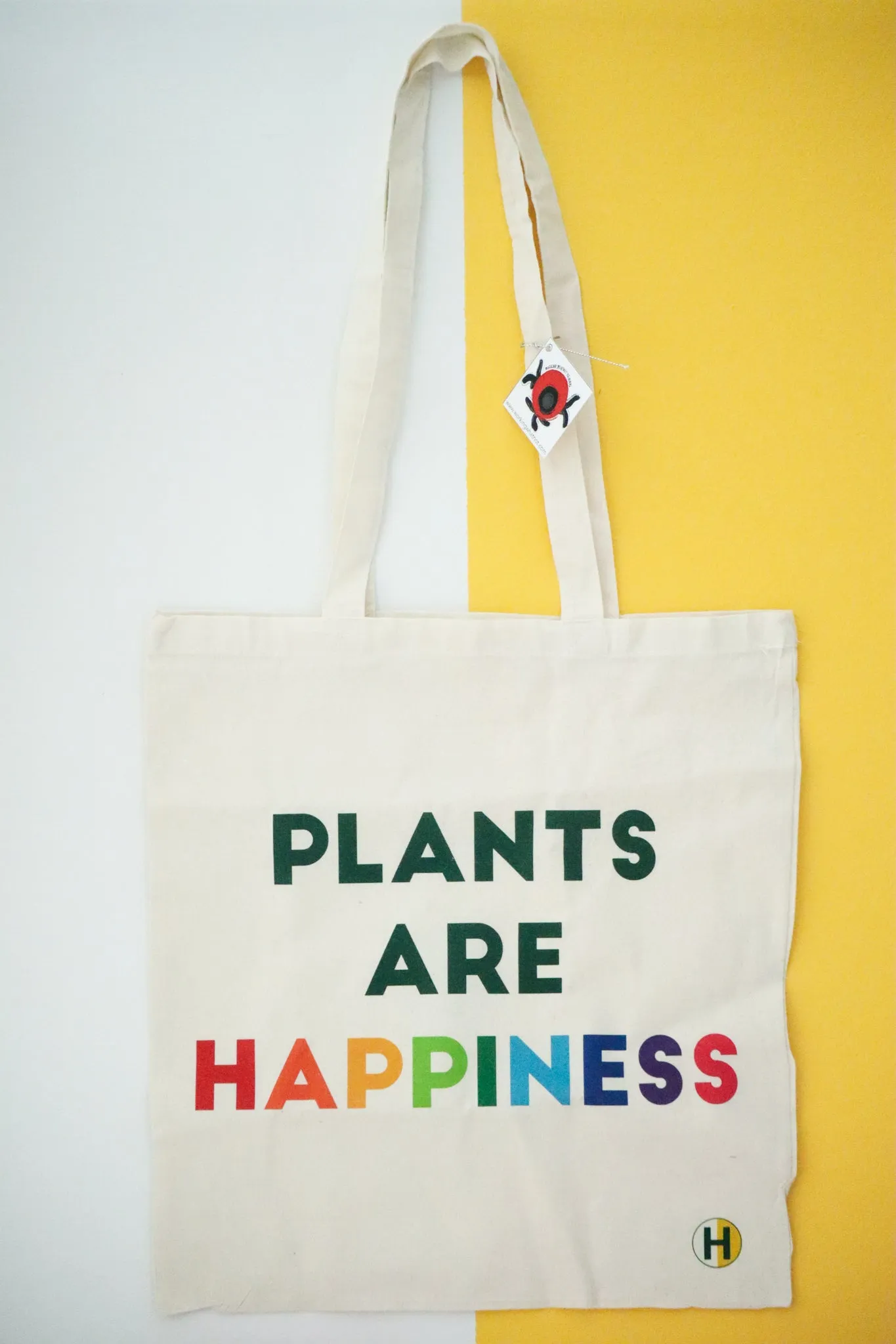 Plants are Happiness Tote Bag