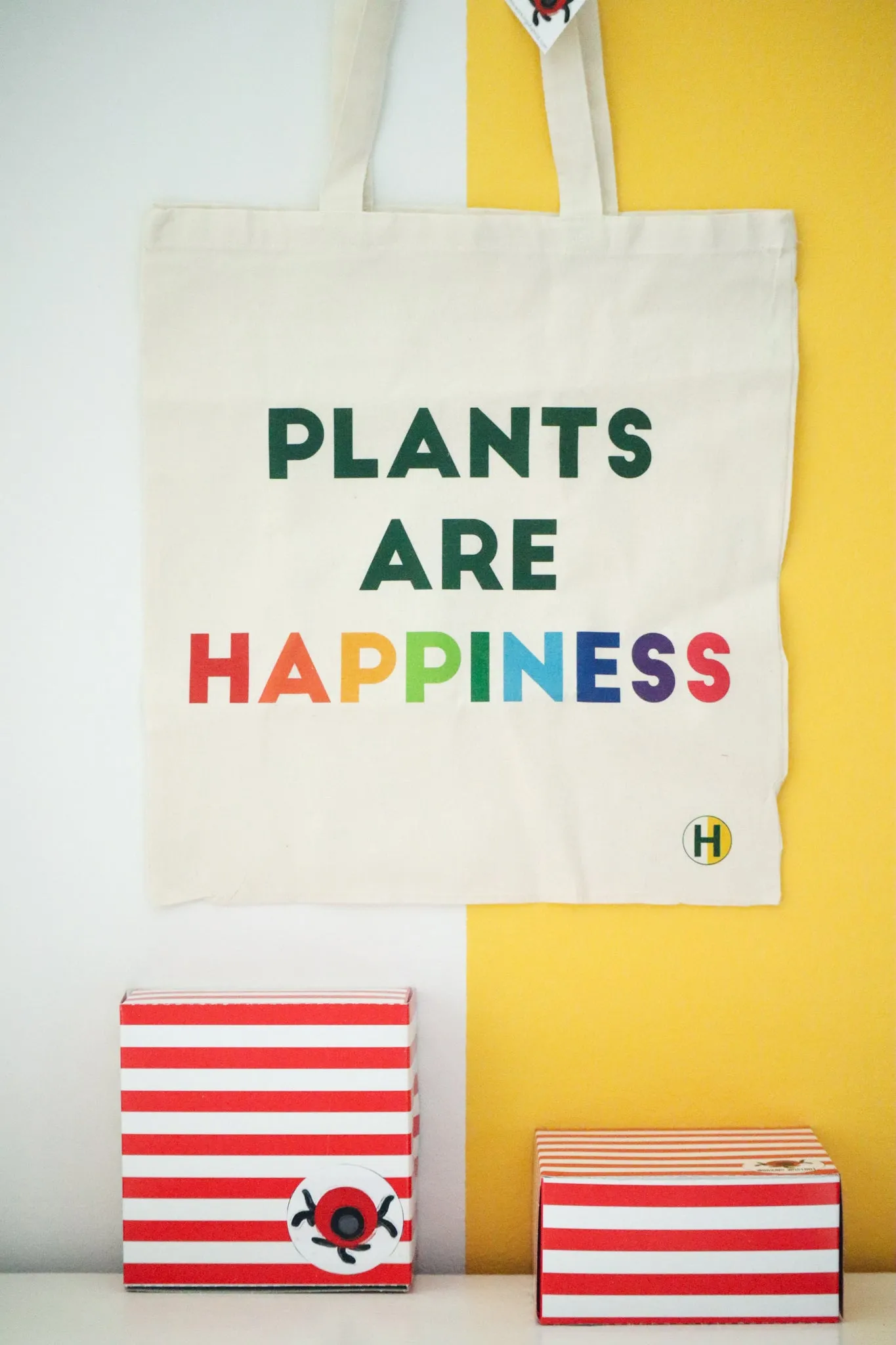 Plants are Happiness Tote Bag