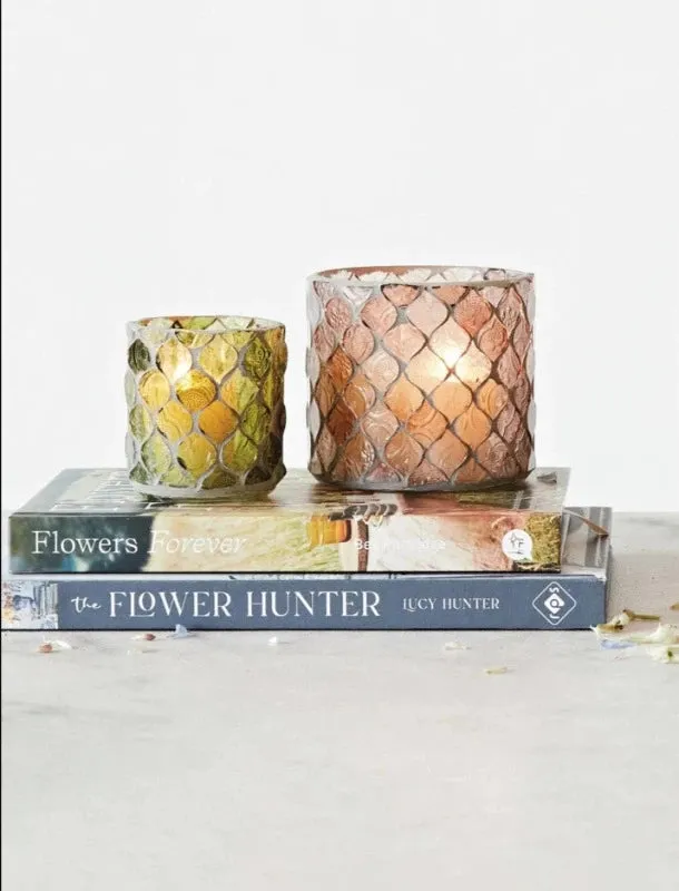 Recycled Glass Mosaic Tealight/ Votive Holders