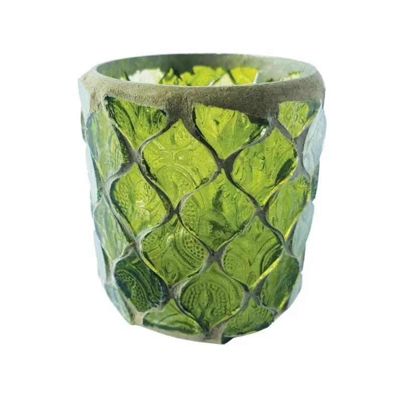 Recycled Glass Mosaic Tealight/ Votive Holders