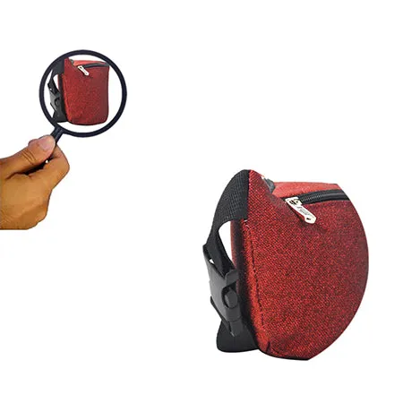 Red Glitter Fanny Pack