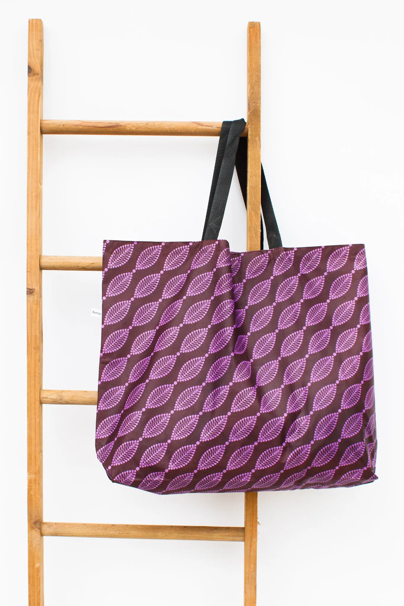 Reversible Market Tote, Eggplant