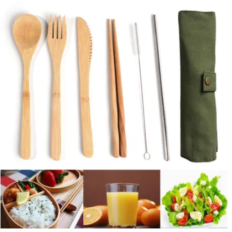 Robyn Bamboo Reusable Cutlery Set