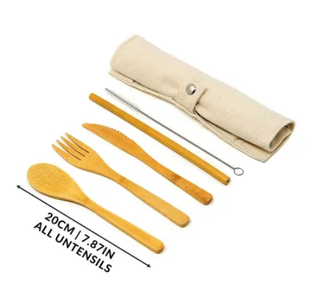 Robyn Bamboo Reusable Cutlery Set