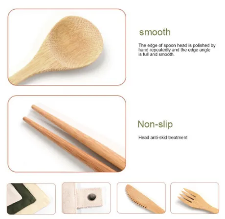 Robyn Bamboo Reusable Cutlery Set