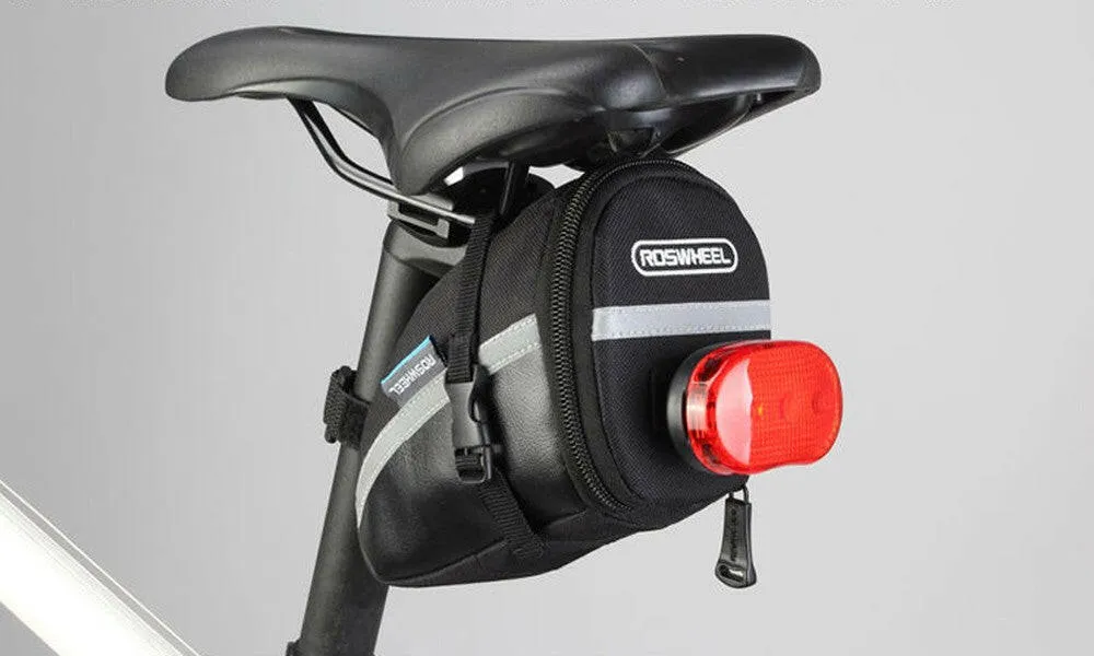 Roswheel Bicycle Strap-On Bike Saddle Bag-Black